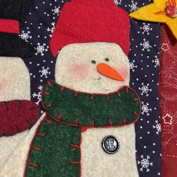 Snowman Hanging Decor-Felt and Cloth-EUC - Picture 6 of 9